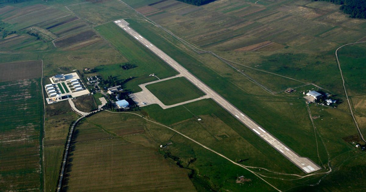 Vedere aeriană Parcul Industrial Bucovina și Aeroportul Suceava